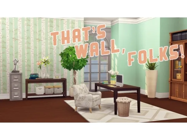 Maxis Match Thats Wall Folks - The Sims 4 Custom Content