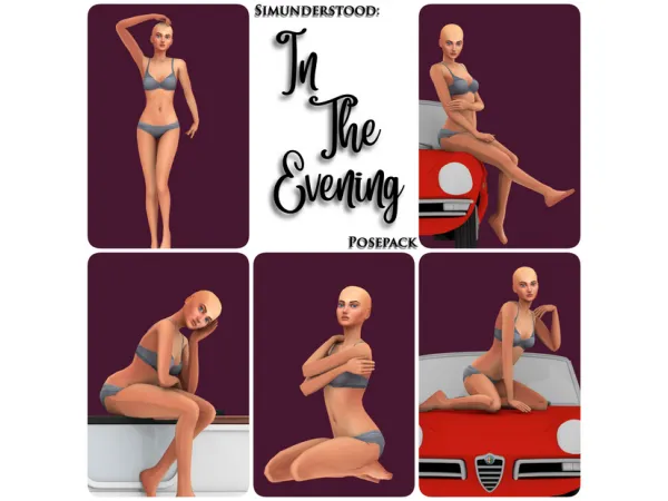 Maxis Match IN THE EVENING POSEPACK - The Sims 4 Custom Content