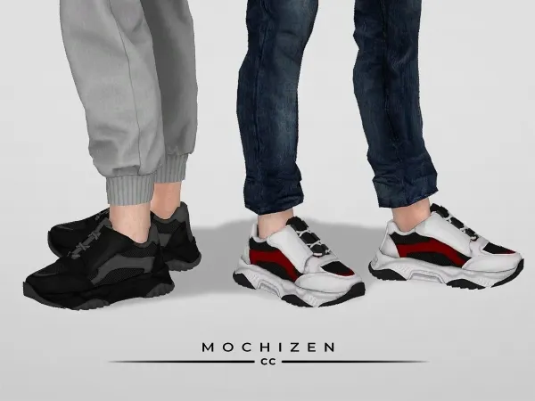 Alpha Mochizen Trainer Shoes Male Vers. by mochizen-cc - The Sims 4 custom content