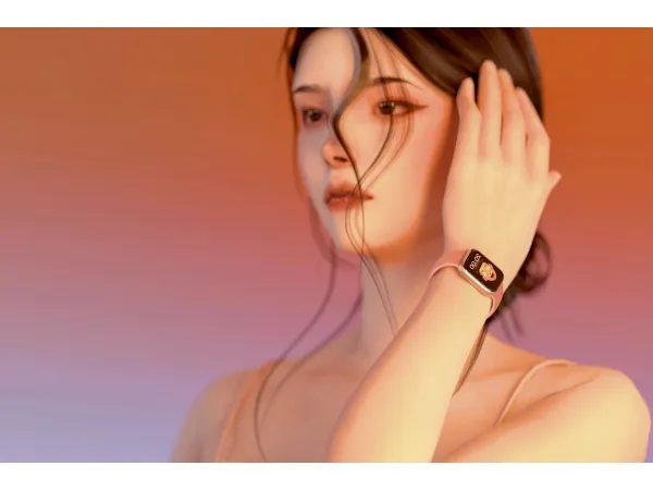 Alpha Apple Watch Series 7 by Chih - The Sims 4 Custom Content