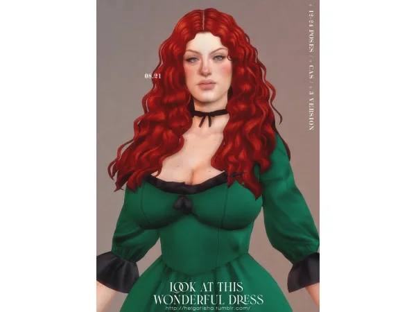 Maxis Match ( ) Look at this wonderful dress Pose Pack CAS by helgatisha - The Sims 4 Custom Content