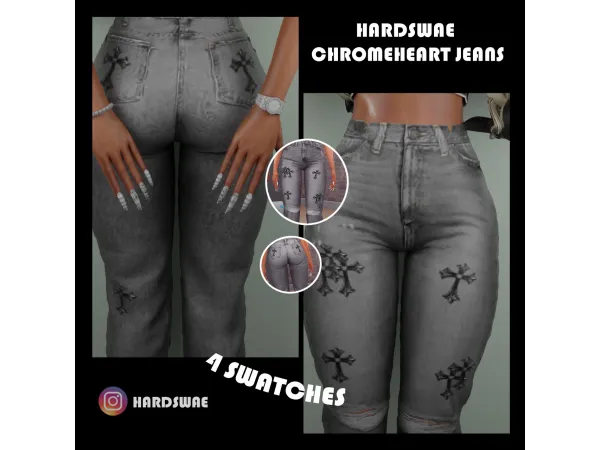 HARDSWAE chromeheart jeans