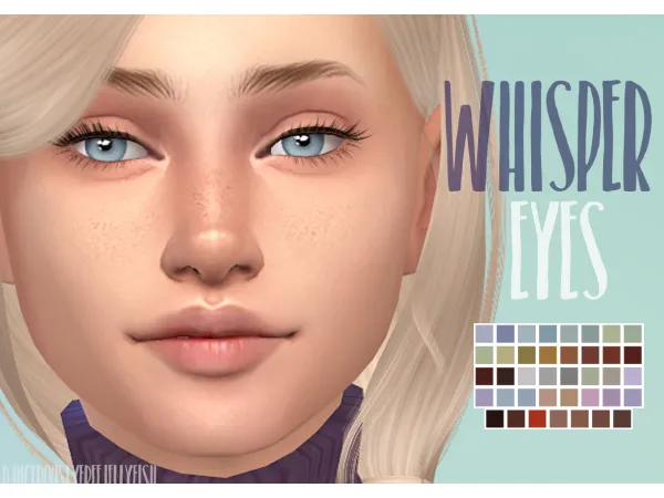 Maxis Match Whisper Eyes by simsfinds - The Sims 4 Custom Content