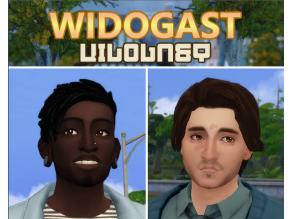 Maxis Match Widogast Face Skin Overlay by delgato - The Sims 4 Custom Content