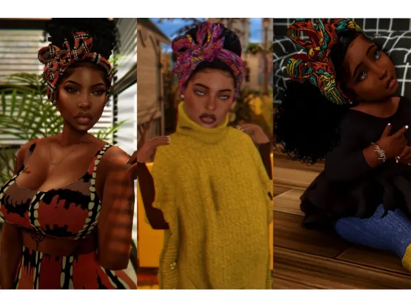 Alpha PTS Dandelion Headband Conversion Recolor - The Sims 4 Custom Content