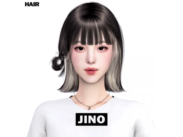Alpha [JINO] HAIR 08 - The Sims 4 Custom Content