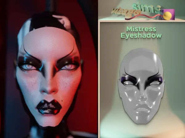 Alpha Mistress Eyeshadow - The Sims 4 Custom Content