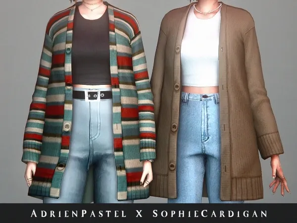 Mix Sophie Cardigan - The Sims 4 Custom Content