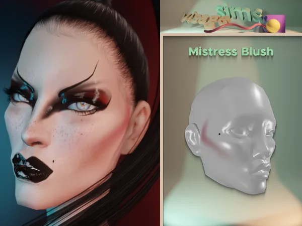 Alpha Mistress Blush Moles - The Sims 4 Custom Content