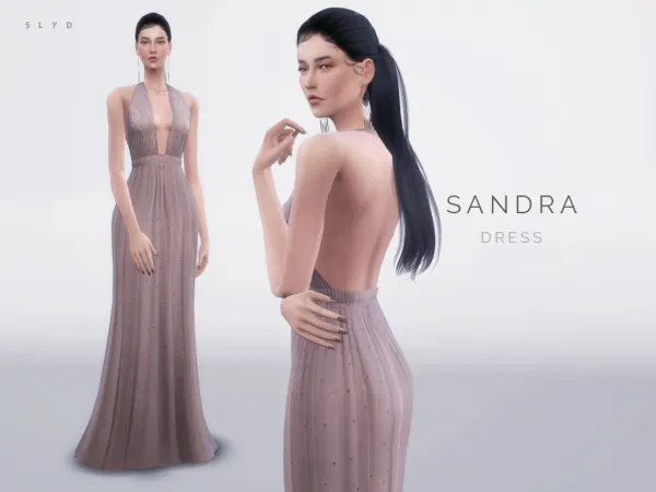 Mix Valentino 2016 FW Dress SANDRA - The Sims 4 Custom Content