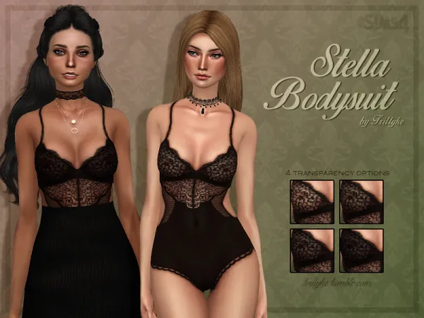 Maxis Match STELLA BODYSUIT - The Sims 4 Custom Content