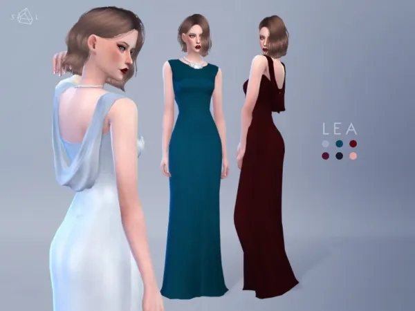 Mix Dress LEA (Ghost) - The Sims 4 Custom Content