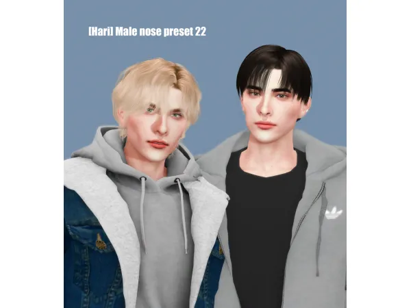 Mix [Hari] male nose 22 preset - The Sims 4 Custom Content