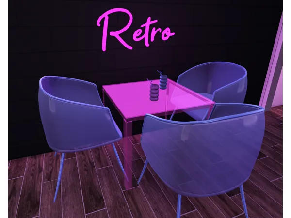 Alpha Retro Dining by simmerkatex - The Sims 4 Custom Content