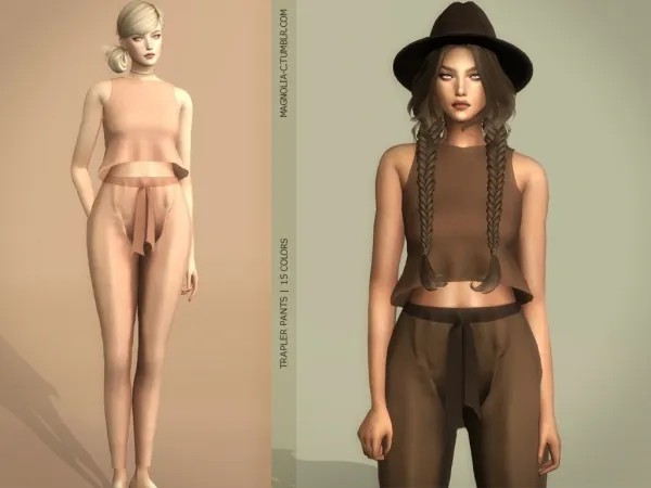 Alpha Trapler Set c by magnolia - The Sims 4 Custom Content