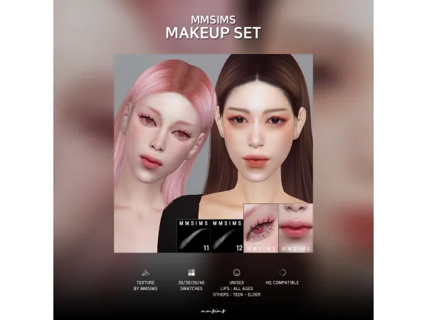 Mix MMSIMS Makeup Set by MMSIMS Update - The Sims 4 Custom Content