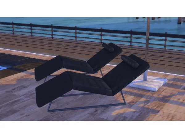 Alpha Sun Lounger sims by Nordica - The Sims 4 Custom Content