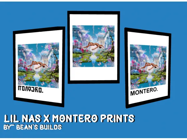 Alpha Lil Nas X Prints - The Sims 4 Custom Content