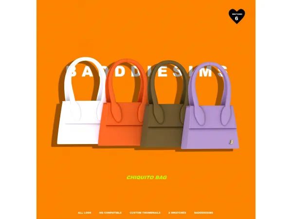 Alpha CHIQUITO BAG by BADDDIESIMS - The Sims 4 Custom Content