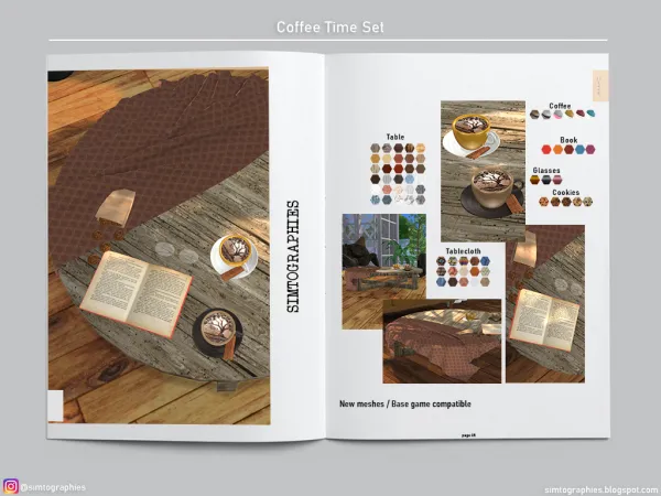 Maxis Match Coffee Time Set - The Sims 4 Custom Content