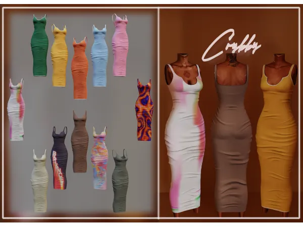 Alpha Zen Dress by simsfinds - The Sims 4 Custom Content