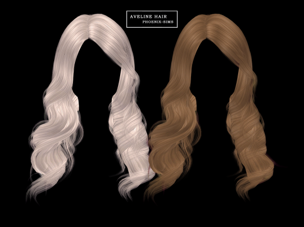 Alpha Aveline Hair by phoenixsims4 - The Sims 4 Custom Content