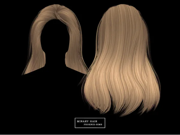 Alpha Minary Hair - The Sims 4 Custom Content
