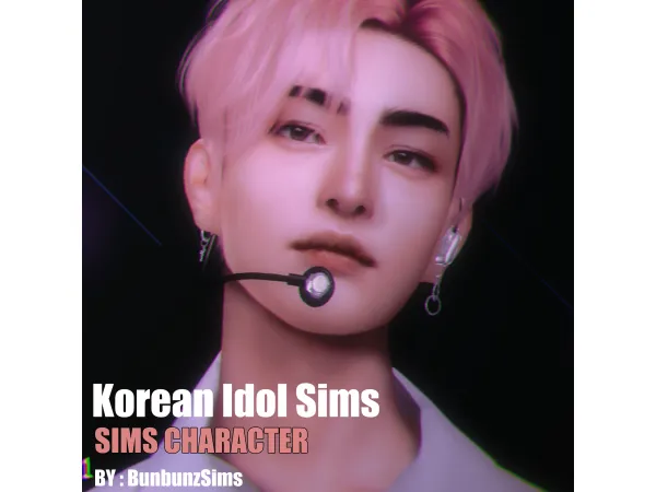Alpha Korean Idol sims by BunbunzSims - The Sims 4 Custom Content