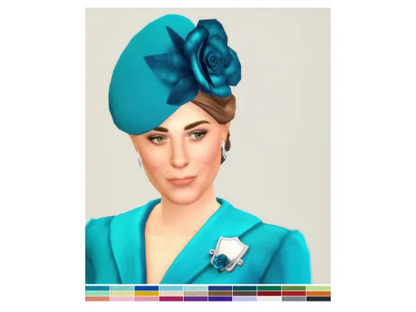 Maxis Match Duchess of Hat XIII (30 color) by simsfinds - The Sims 4 Custom Content