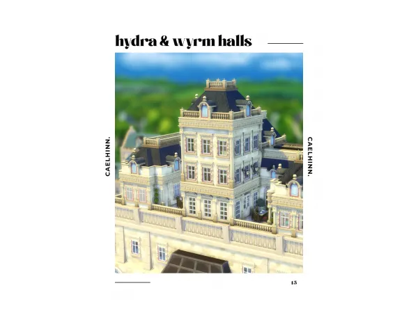 Maxis Match hydra wyrm halls a residential lot by caelhinn by Caelhinn - The Sims 4 Custom Content