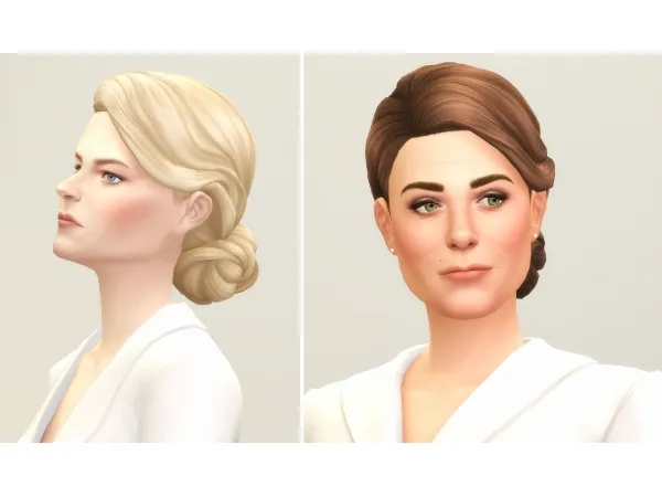 Maxis Match Kate Hair X (26 color) by Rusty's - The Sims 4 Custom Content