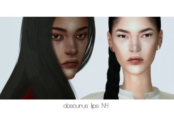 Alpha NOSEMASK LIPS - The Sims 4 Custom Content