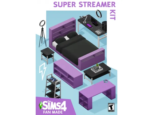 Maxis Match Super Streamer Kit - The Sims 4 Custom Content