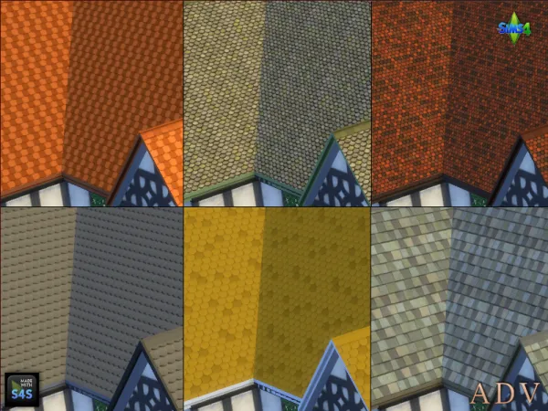 Maxis Match ROOF TILES - The Sims 4 Custom Content
