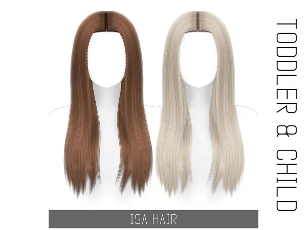 Alpha ISA HAIR TODDLER CHILD - The Sims 4 Custom Content