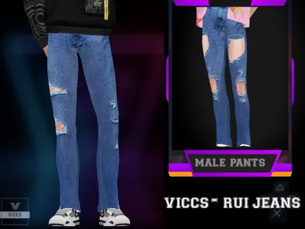 Mix VICCS_RUI PANTS ( ) - The Sims 4 Custom Content