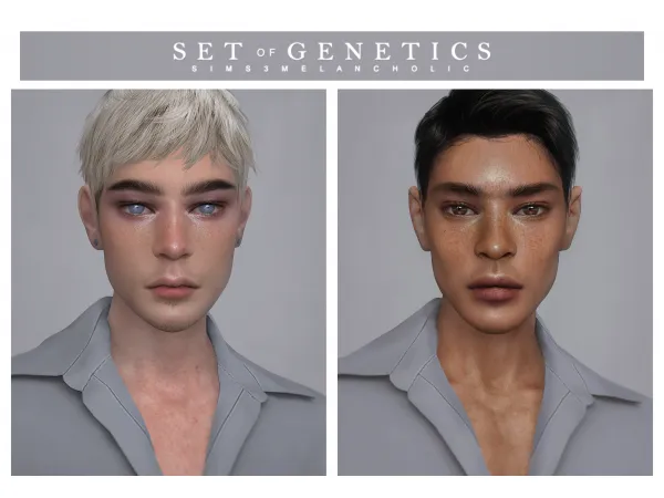 Alpha set of genetics by sims3melancholic - The Sims 4 Custom Content