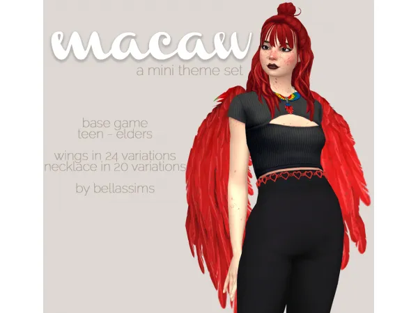 Mix Macaw Mini Set by Bellassims - The Sims 4 Custom Content