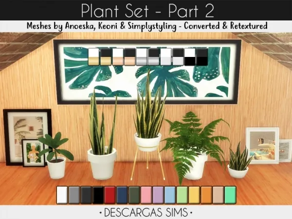 Maxis Match Plant Set Part 2 - The Sims 4 Custom Content