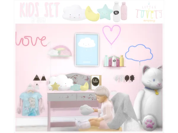 Maxis Match Kids Set A Little Lovely Company - The Sims 4 Custom Content