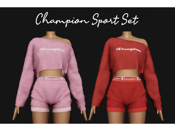 Alpha Champion Sport Set - The Sims 4 Custom Content