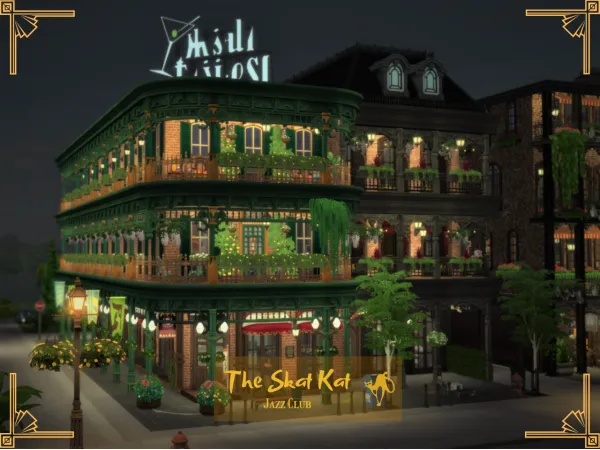 Maxis Match The Skat Kat Jazz Club - The Sims 4 Custom Content