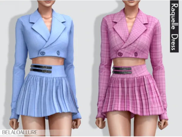 Alpha Belaloallure Raquelle dress - The Sims 4 Custom Content
