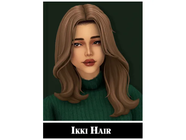 Maxis Match Ikki Hair by arenetta - The Sims 4 Custom Content