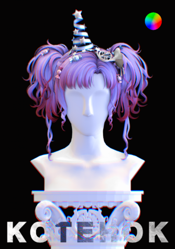 Alpha Nikki Hair 04 by simsfinds - The Sims 4 Custom Content