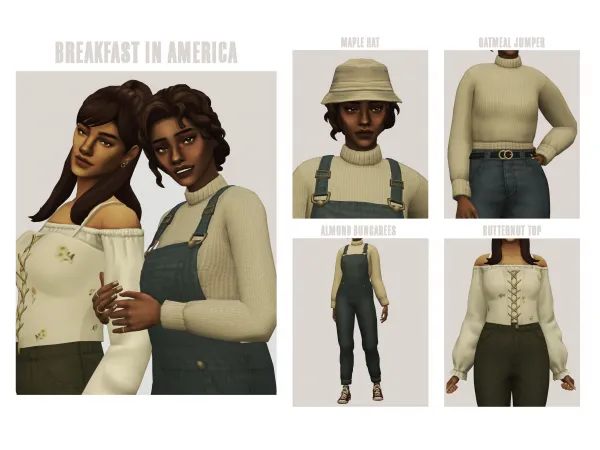 Maxis Match Breakfast In America Set - The Sims 4 Custom Content