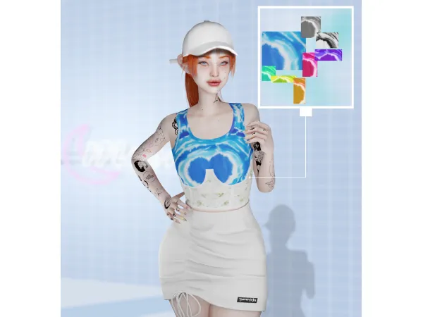 Alpha Blusinha 2em1 by PatySims - The Sims 4 Custom Content