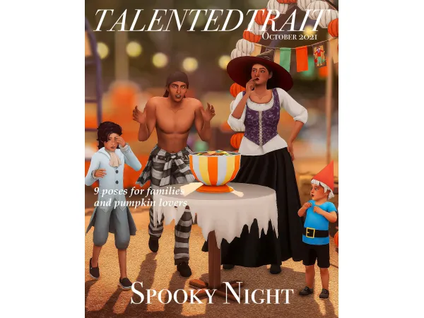 Mix [TT] Spooky Night by talentedtrait - The Sims 4 Custom Content