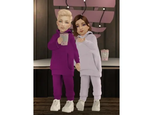 SubPointVC Bunny Strawberry Cocoa 3t2 by Violett - The Sims 2 Custom Content