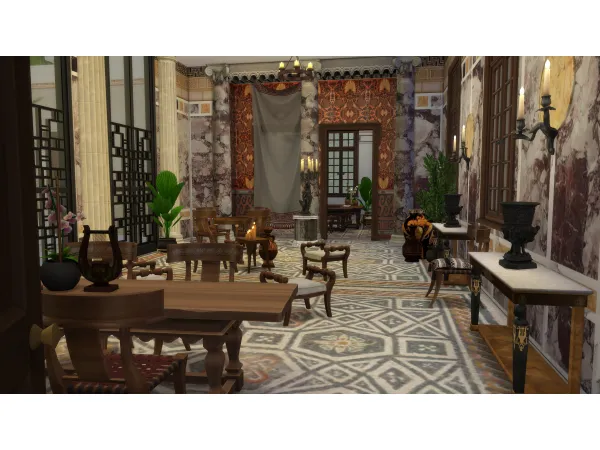 Mix Kerylos Set by TheMarbleMortal - The Sims 4 Custom Content